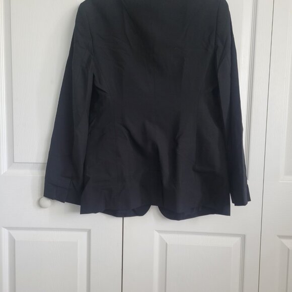 NWT CALVIN KLEIN Women's Refined Stretch Cinch Blazer Black Size Small - Picture 8 of 11